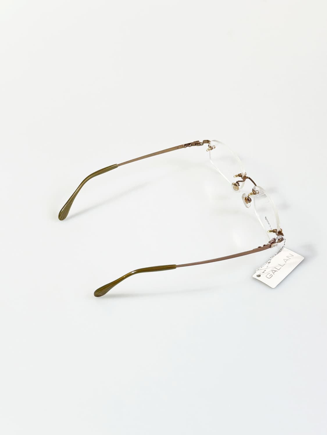 GALLAN 무테 스퀘어 메탈 프레임 빈티지 안경 상품이미지4