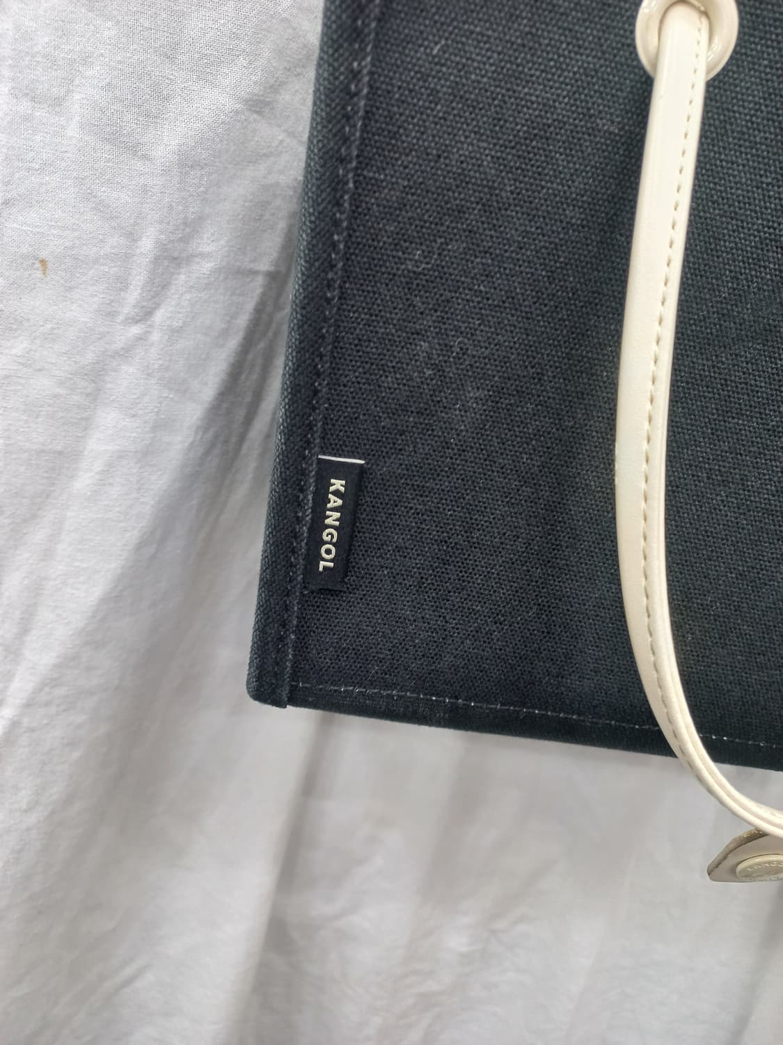 캉골 듀오 캔버스 토트백 (블랙) 상품이미지5