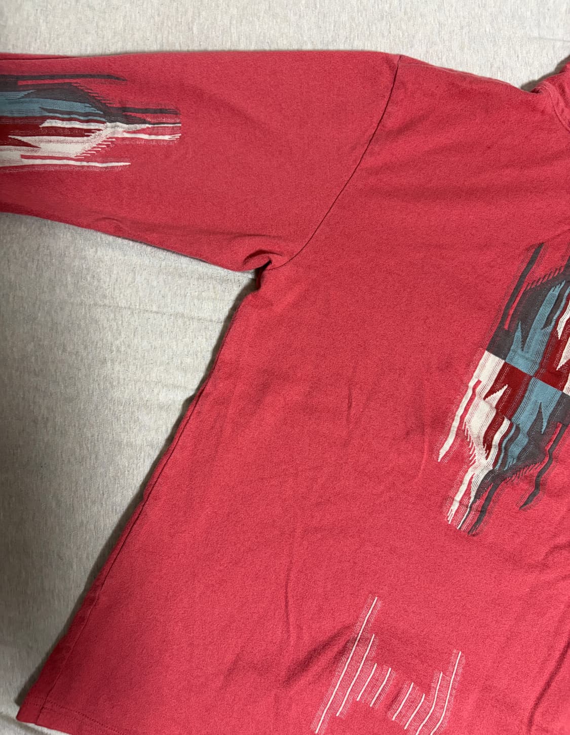 캐피탈 오르테가 천축 롱슬리브 티셔츠 레드 3(L) 상품이미지1