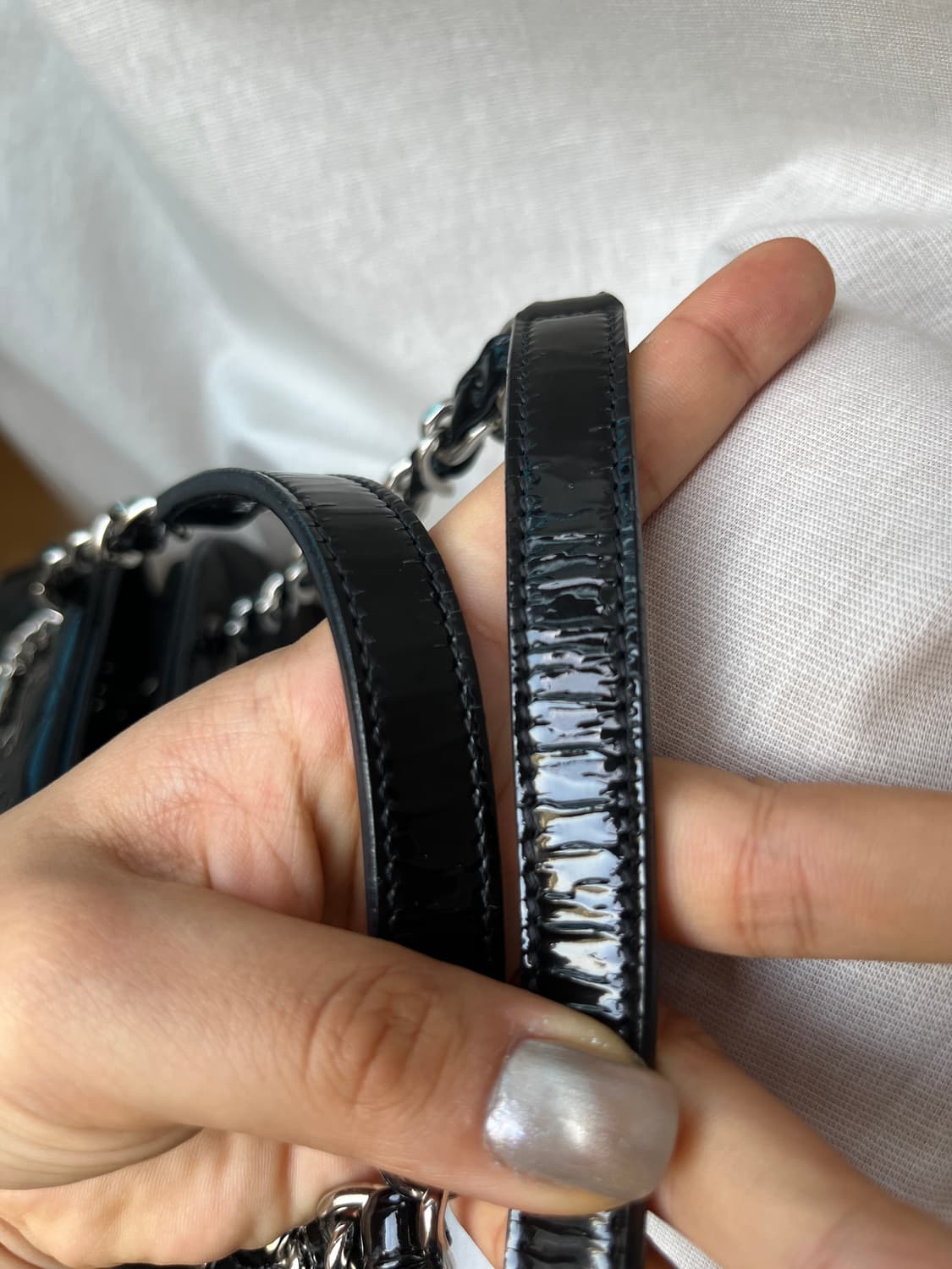 00s Chanel 샤넬 마드모아젤 페이던트 퀼팅백 상품이미지8