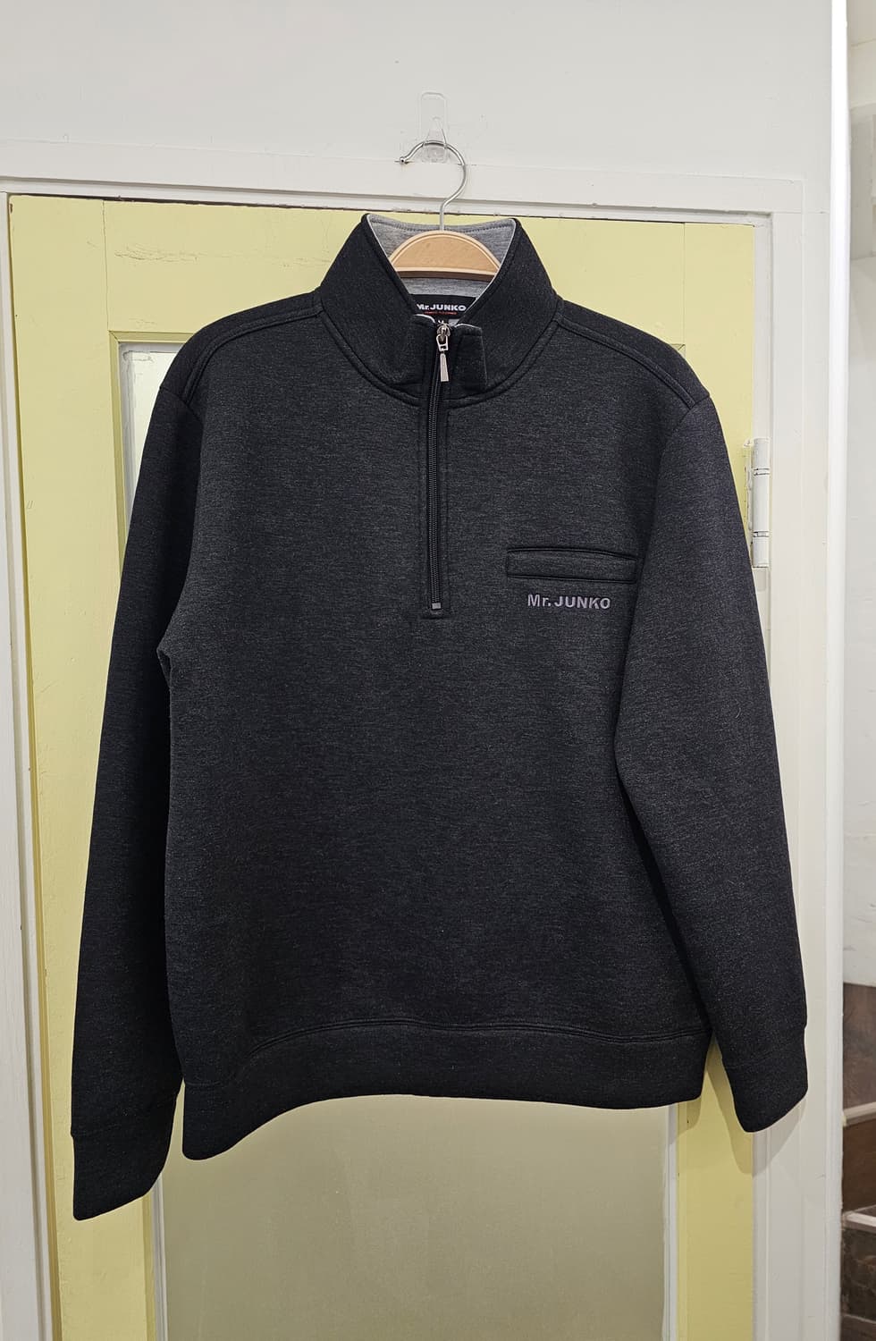 Junko Koshino 딥그레이 네오프렌st 하프집업 상품이미지1