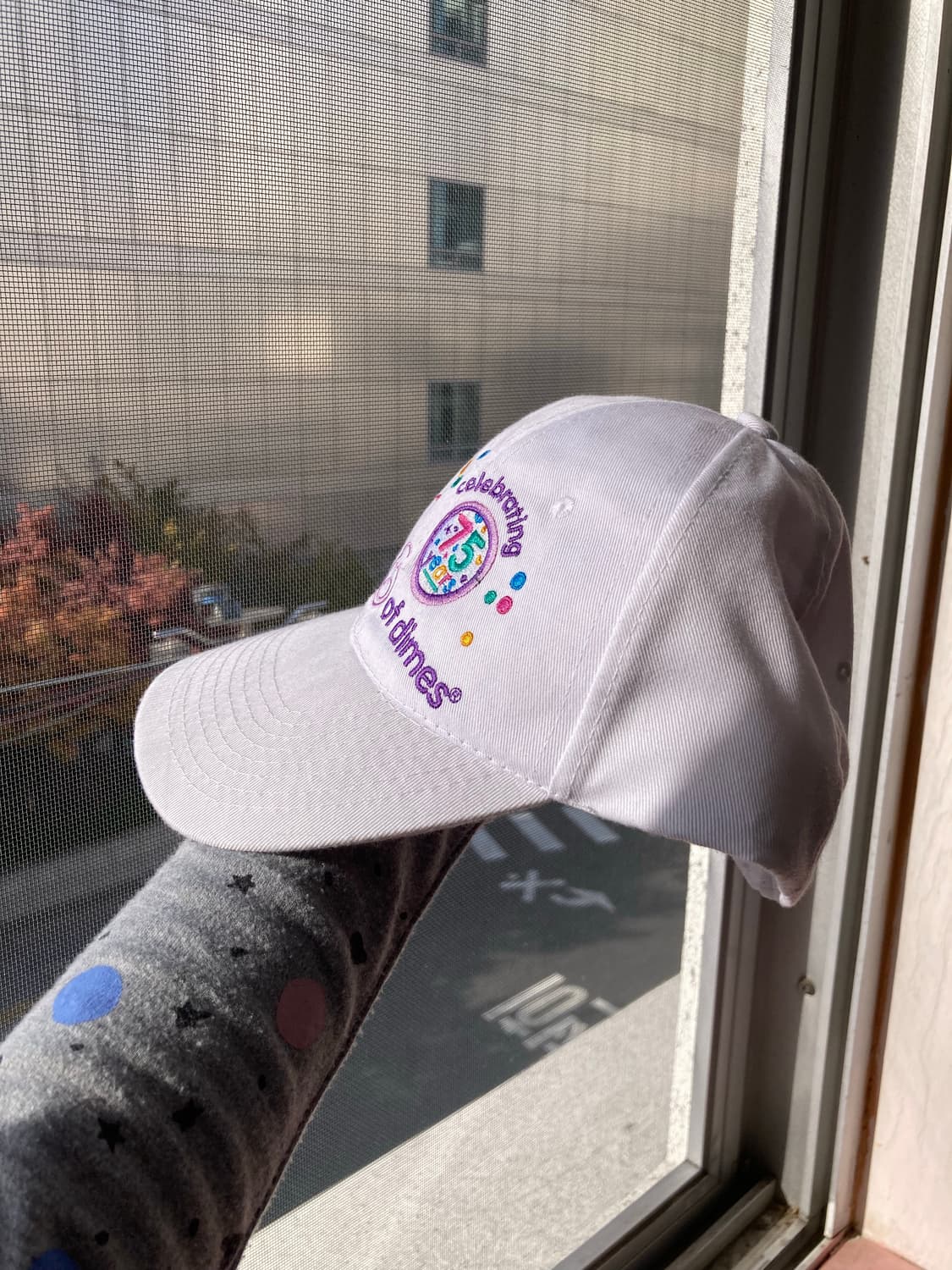 화이트 자수 볼캡 상품이미지2