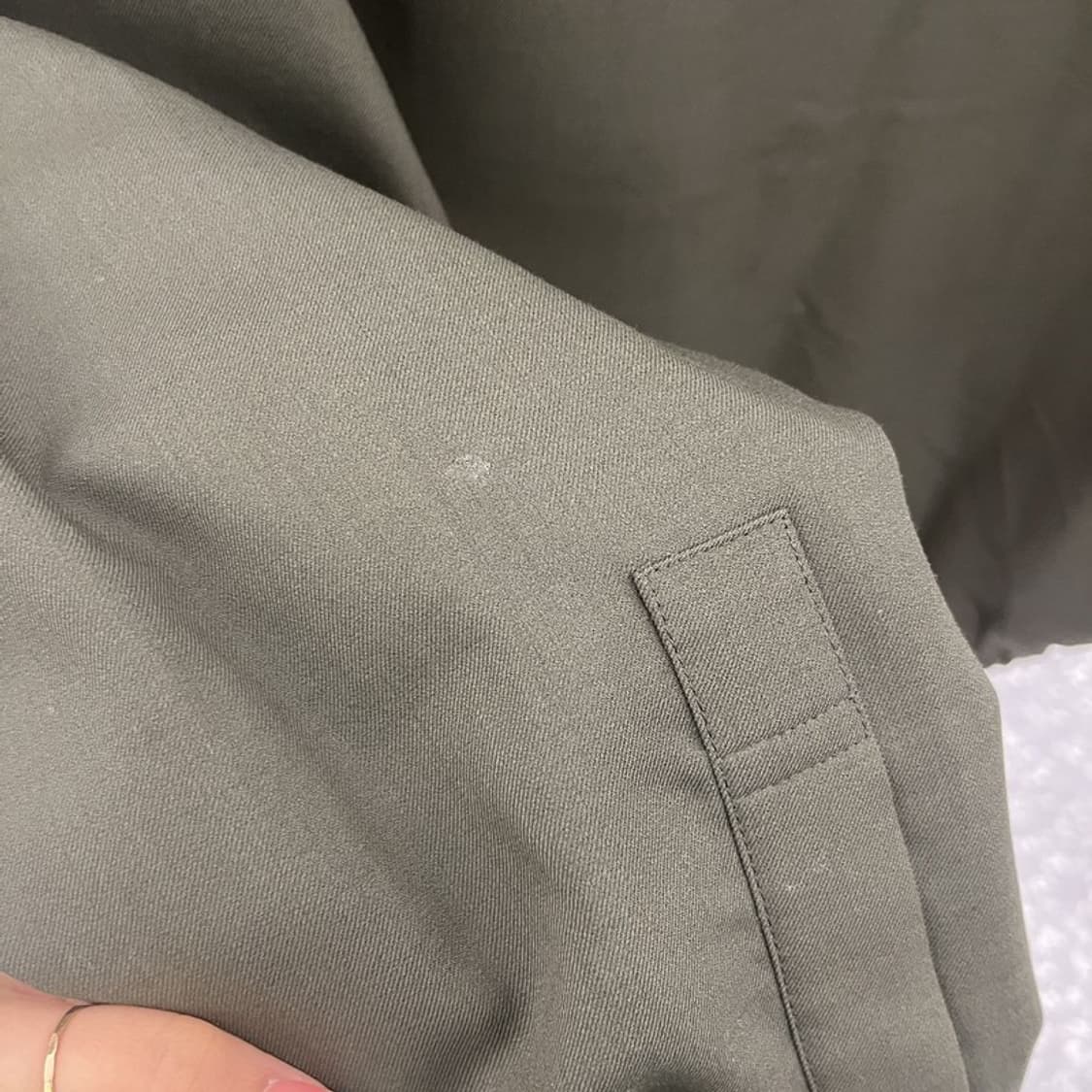 입생로랑 빈티지 테크웨어 말차카키 폴리쉘 블루종 자켓 110 C10378 상품이미지7