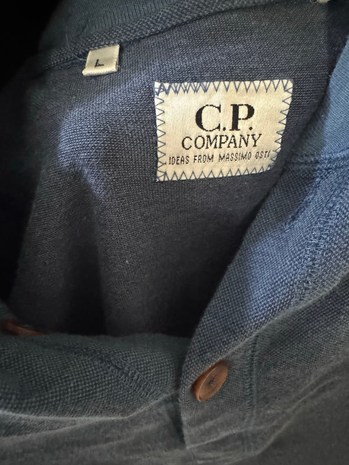 Cp 컴퍼니 블루 헨리넥 셔츠 상품이미지2