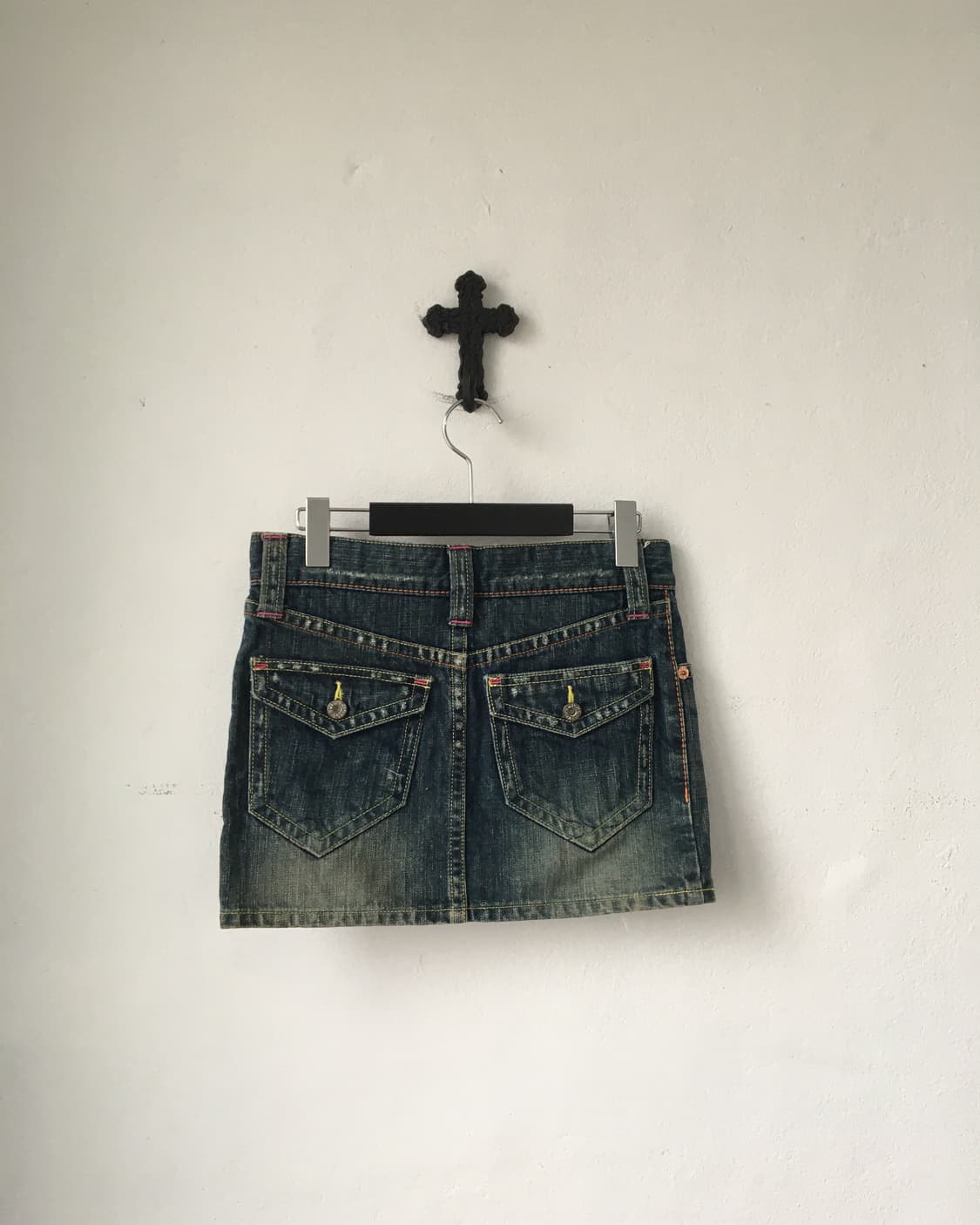 Damage point denim mini skirt 상품이미지2