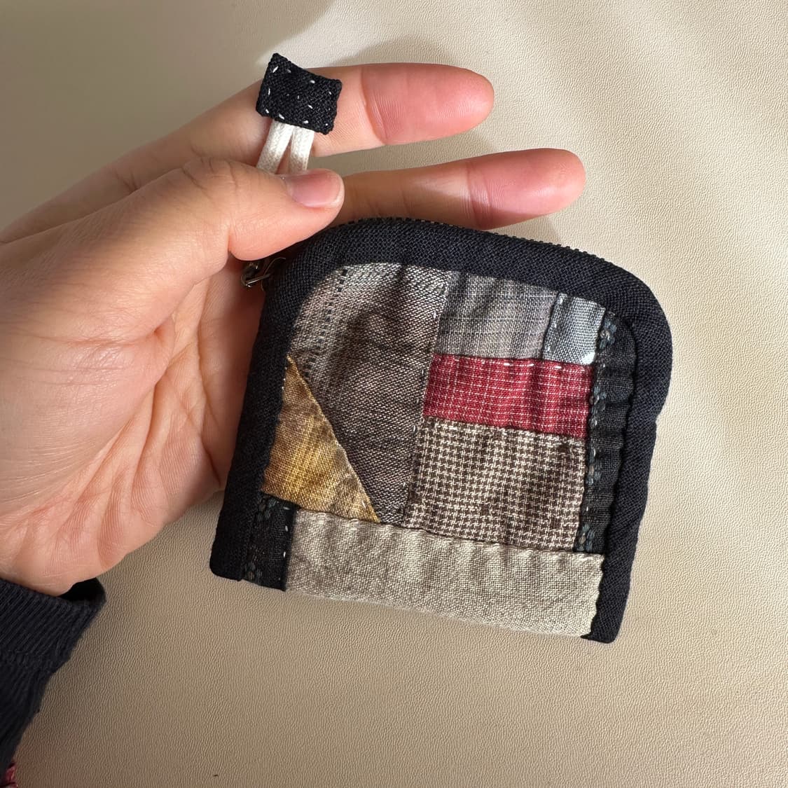 나염원단 퀼트 파우치 상품이미지2