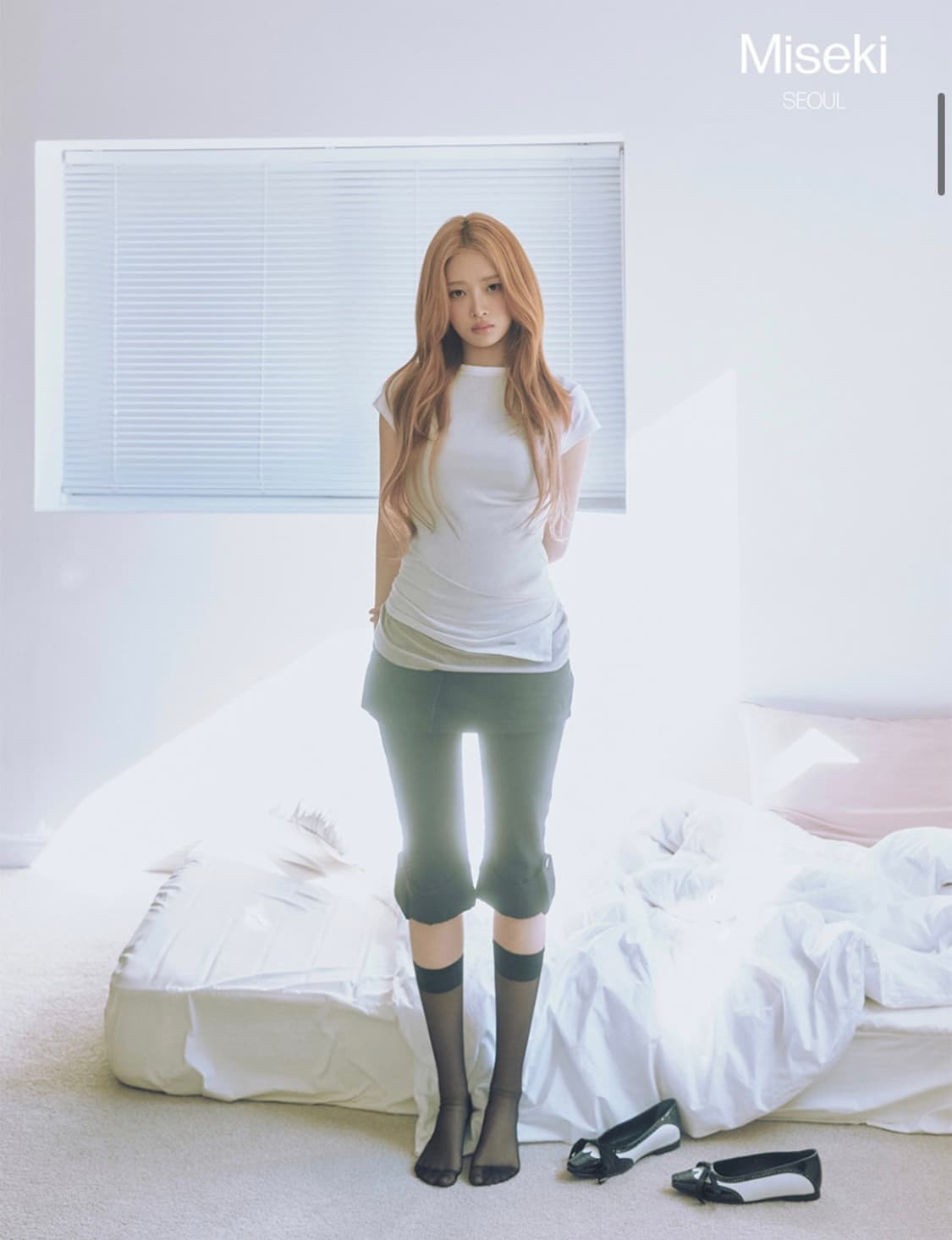 미세키서울 카프리팬츠 Rolled button capri 상품이미지1