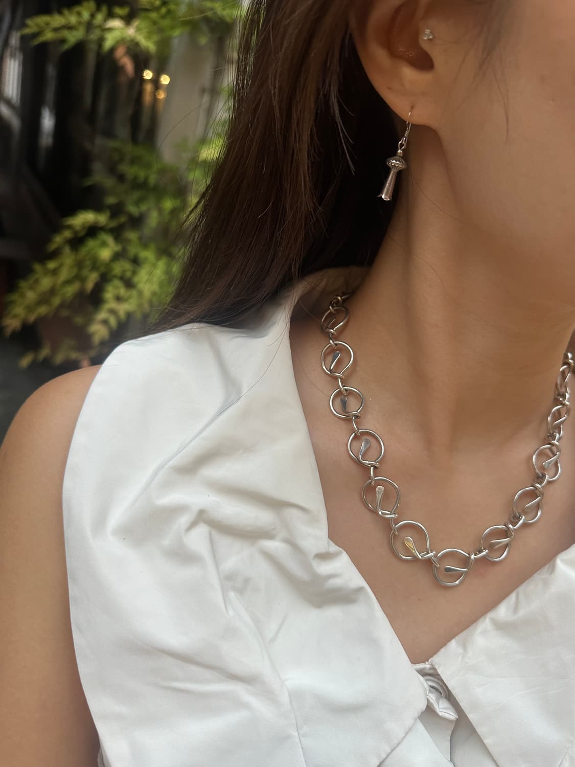 Mexico Agua Circle 925Silver Necklace  상품이미지7