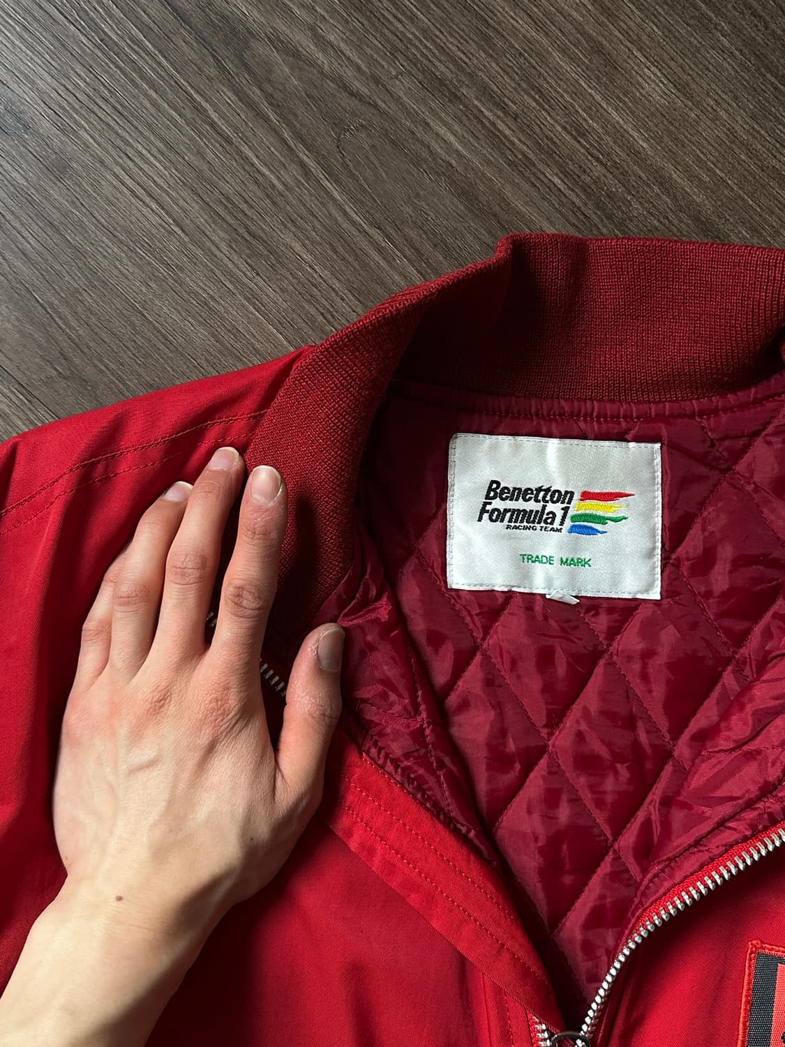 Benetton F1 레이싱 팀 워크 봄버 상품이미지10