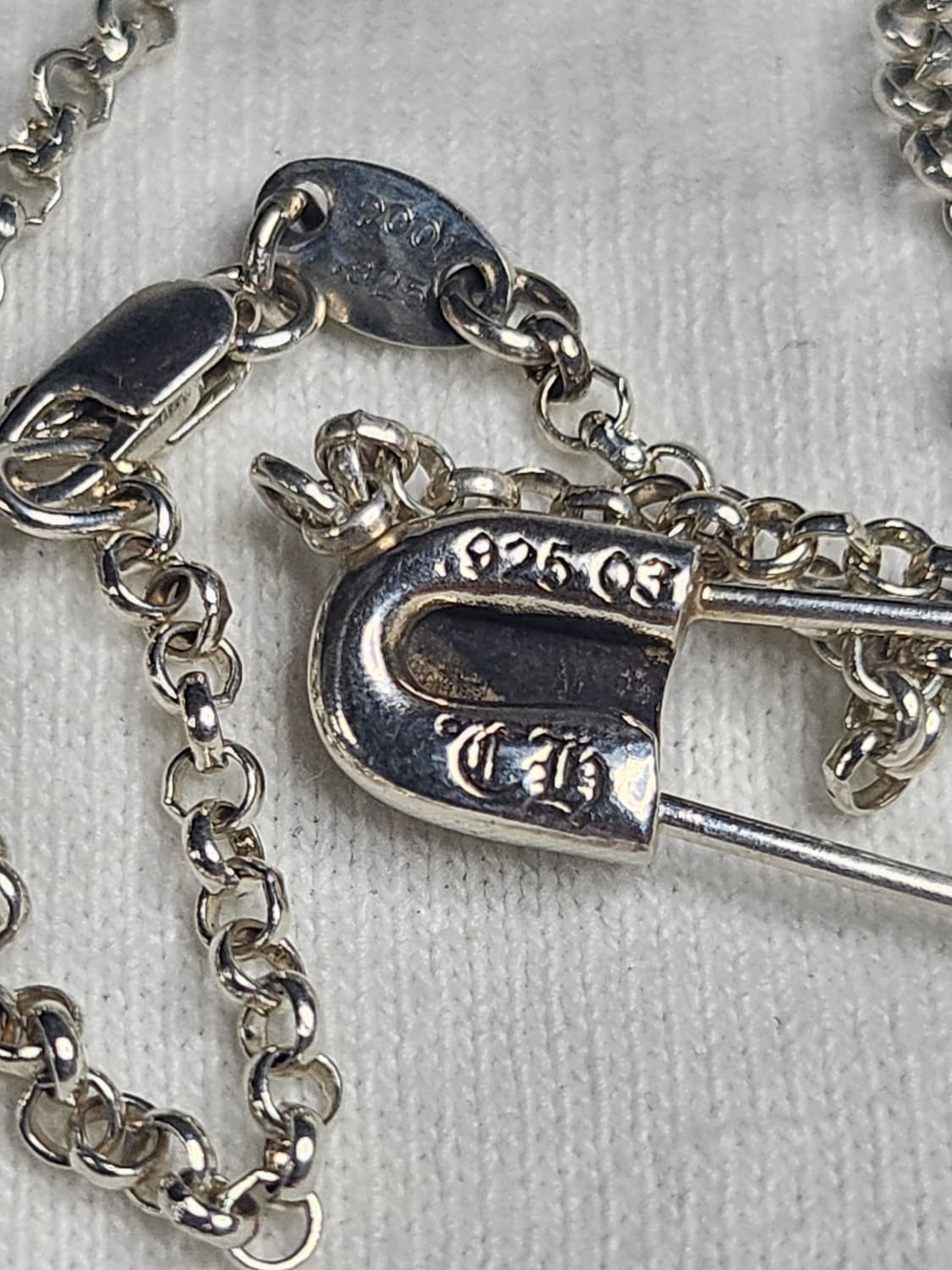 크롬하츠 세이프티핀 1p다이아 오리지널파베 ech 상품이미지5