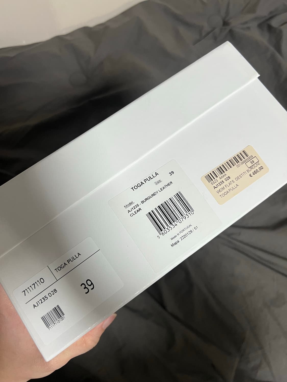 (39) 토가 샌들 버클 슬립온 슬리퍼 버건디 새상품 상품이미지5