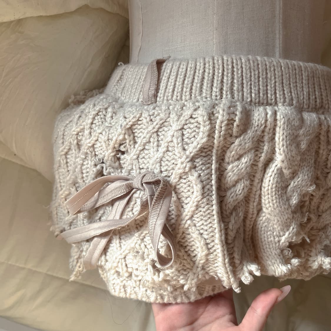 단델리온 빈티지 커스텀 니트 스커트 모리 스커트 사와코 하구미 히피그런지 상품이미지4