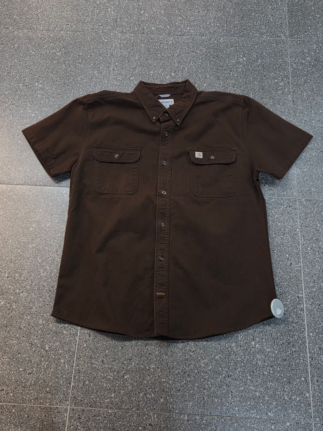 칼하트 브라운 반팔셔츠 상품이미지4