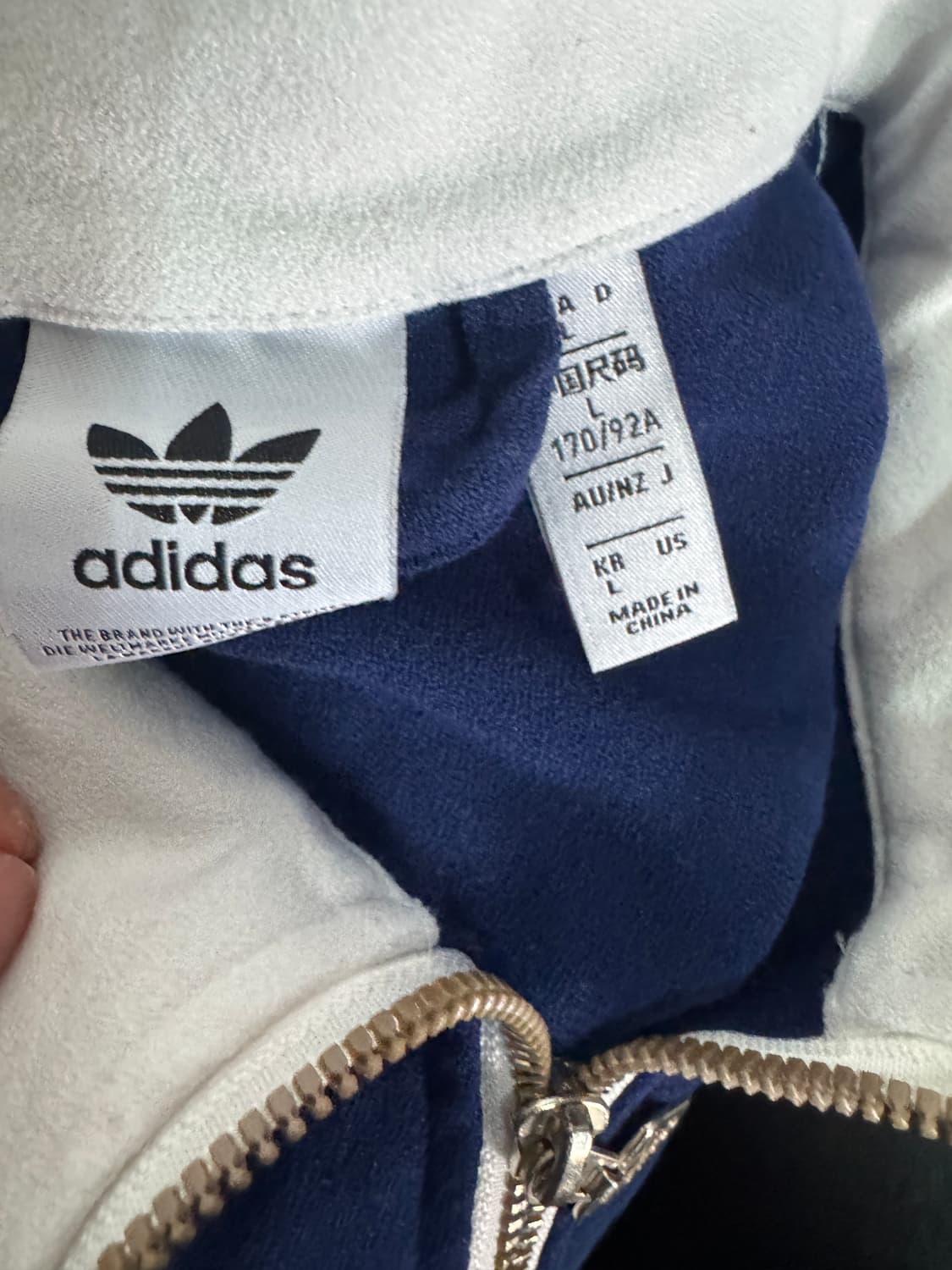 최신!! 여성 아디다스 24년도 오리지널 져지 트랙탑 세트 네이비 상품이미지6