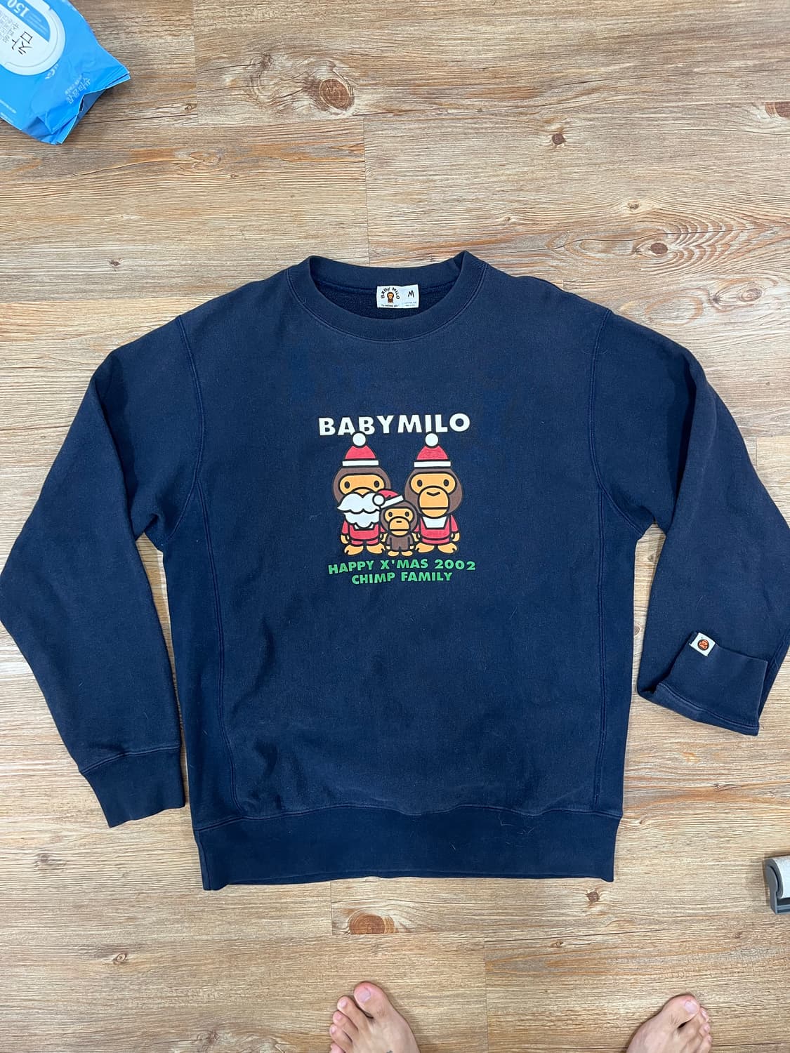 베이프 베이비 마일로 크리스마스 맨투맨 스웻셔츠 상품이미지1