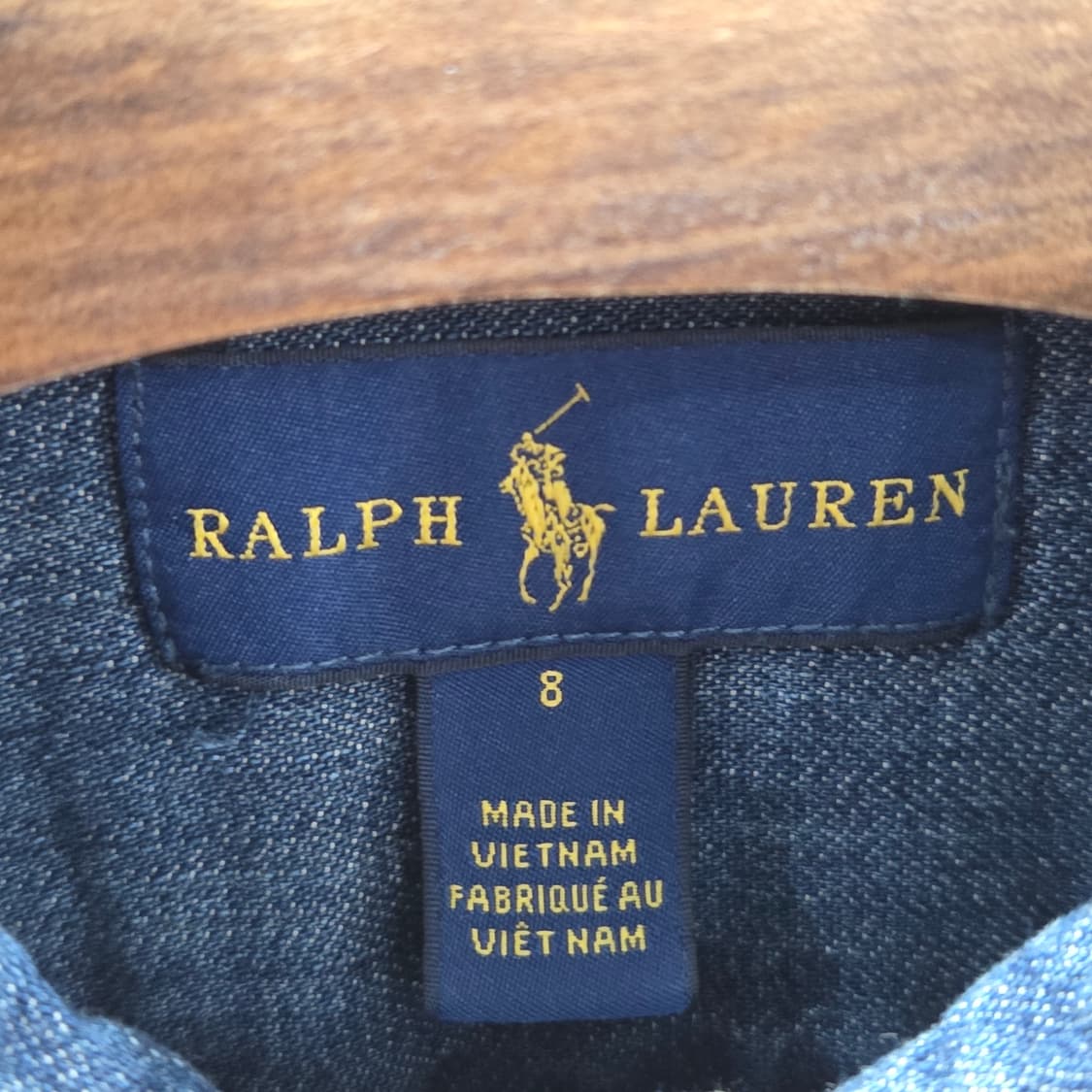 폴로랄프로렌 여아 버튼다운 샴브레이 셔츠 원피스 8 상품이미지3