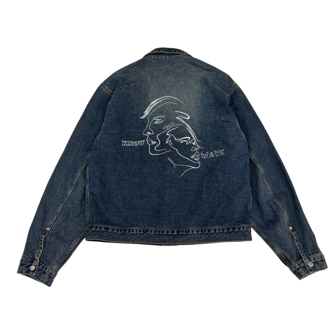 노우웨이브 로고 엠브로더리 데님 트러커 자켓 상품이미지5