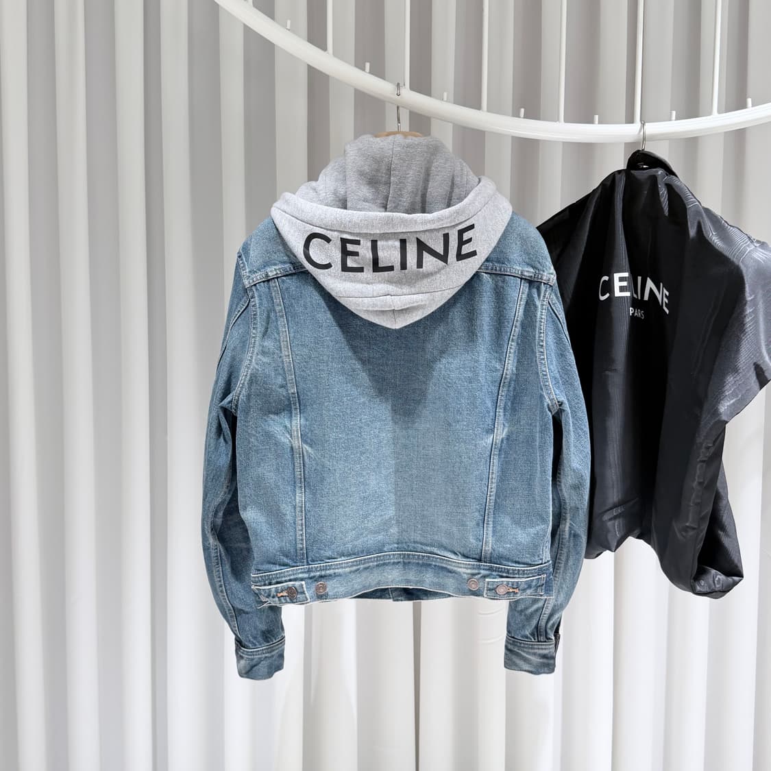 (A+/S) / 셀린느 백로고 후드 데님 청자켓 상품이미지6