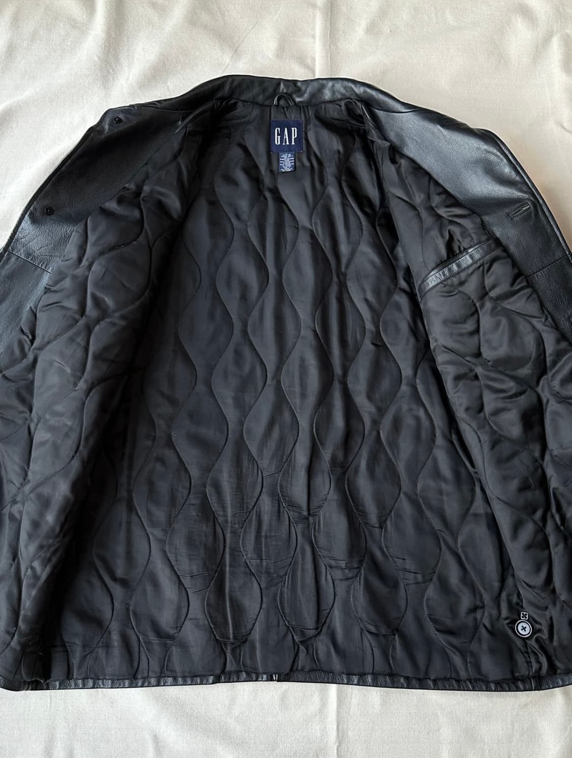 [L] 90s 올드갭 레더 카코트 상품이미지8