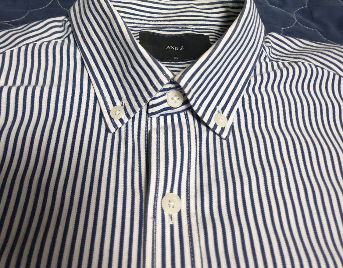 (신성통상) 앤드지 스트레치 폴리코튼 스트라이프 셔츠 (100) 상품이미지2