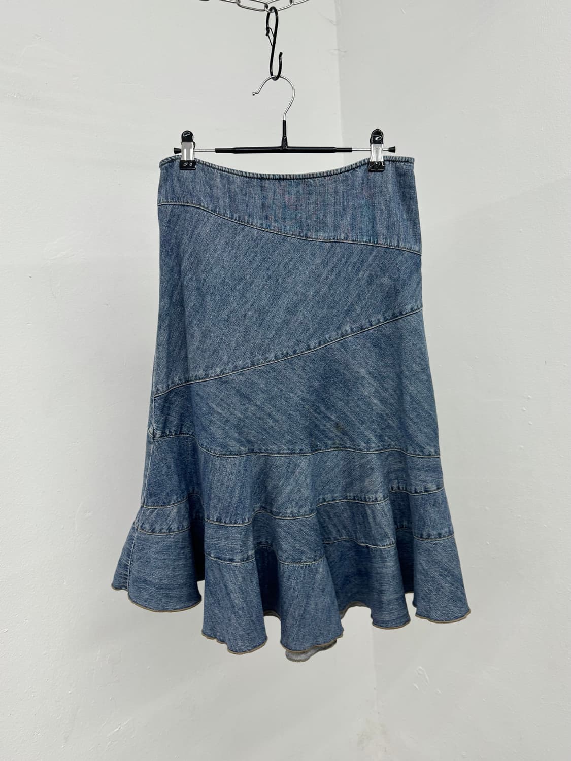 DKNY 데님 절개 스커트 상품이미지3