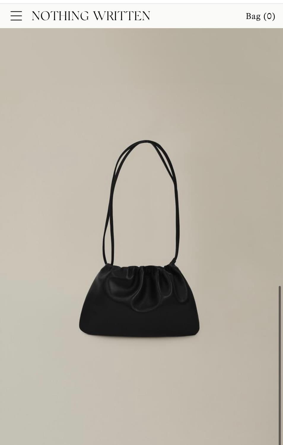 낫띵리튼 넬라 스트랩 백 블랙 상품이미지1