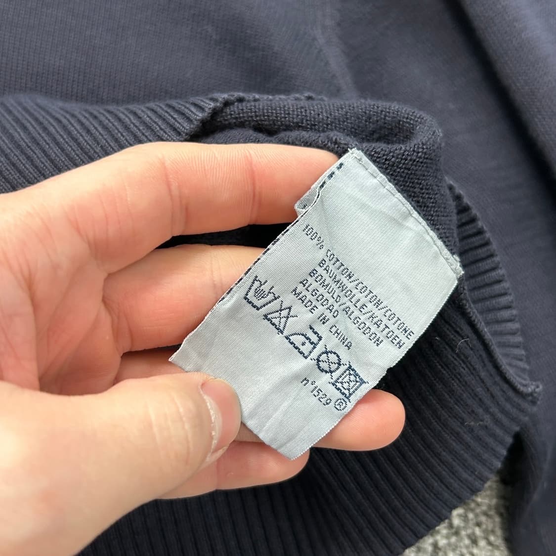 폴로 랄프로렌 스카이블루 포니 네이비 브이넥 니트 상품이미지6