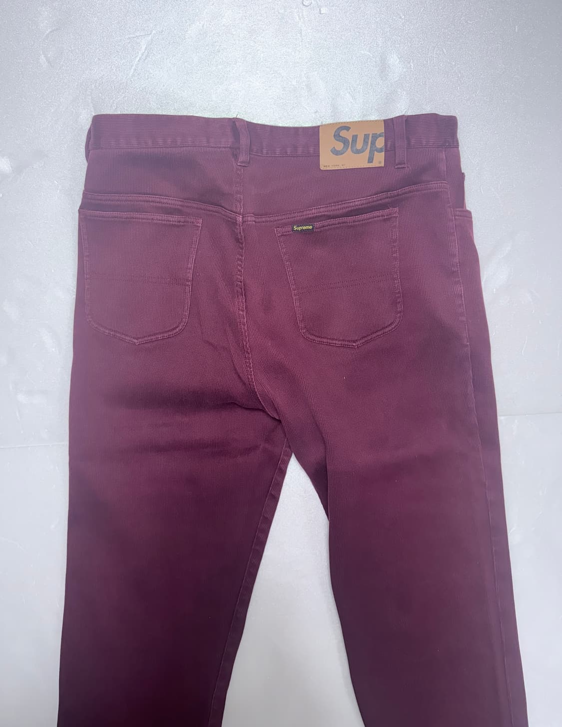 슈프림 코듀로이 팬츠 버건디 36 size 상품이미지3