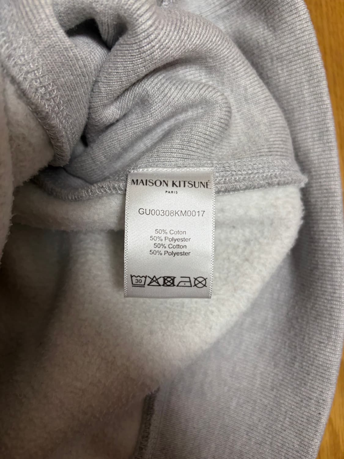 메종키츠네 바시티 폭스 후드 (그레이, XXL) 상품이미지4