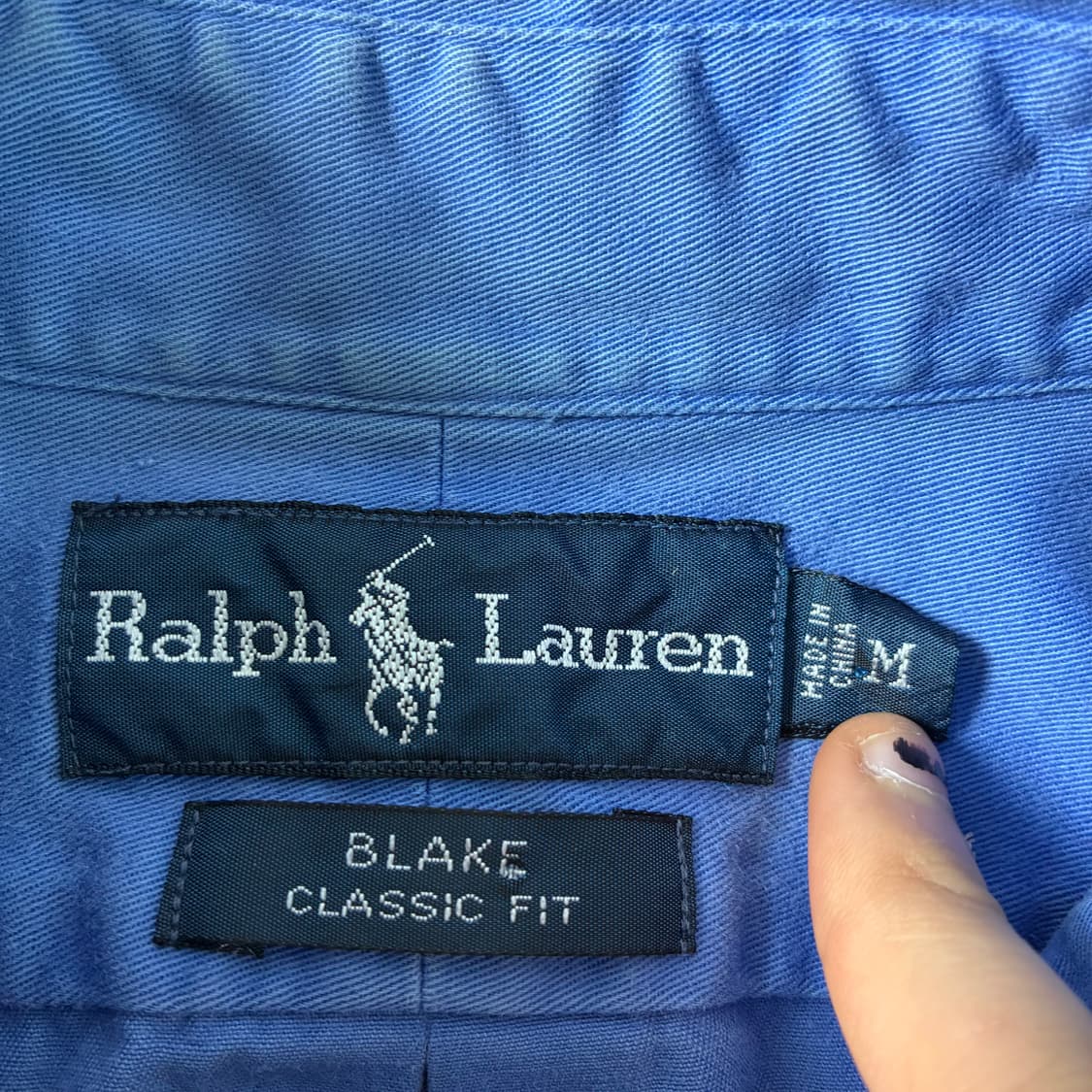 Polo  폴로 랄프로렌 자수 코튼 라이트 블루 셔츠  상품이미지3