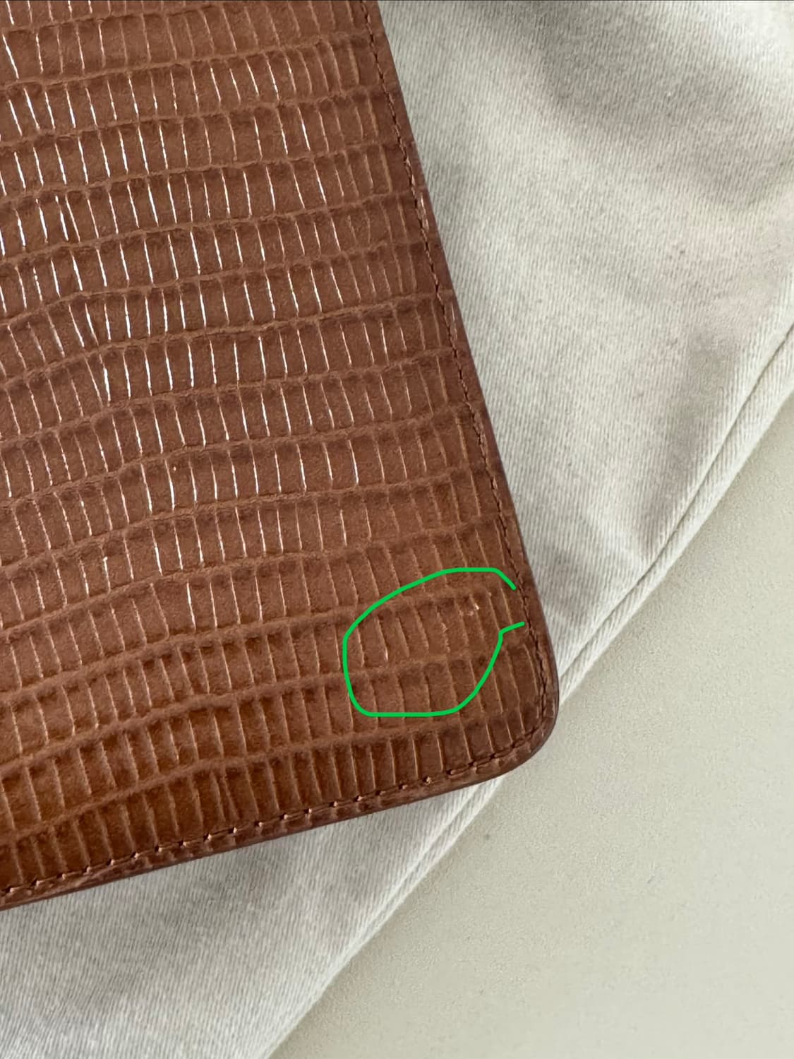 투티에 포멜백 리자드 브라운 상품이미지7