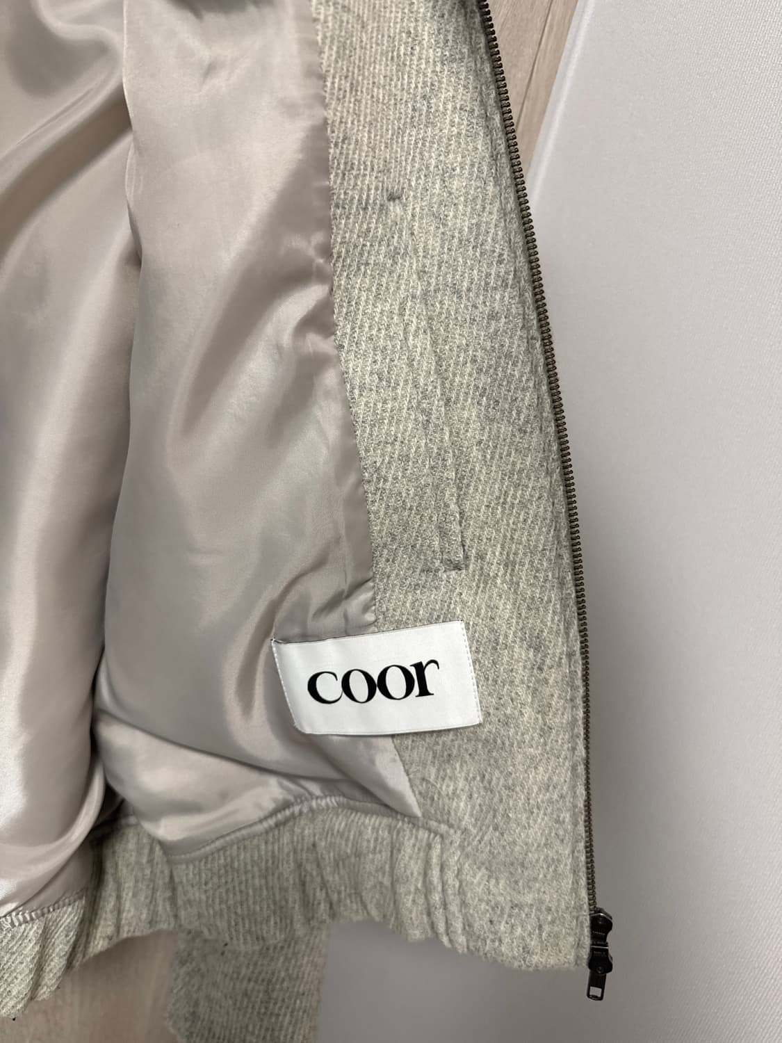 [M]쿠어 헤링본 울 블루종 자켓 상품이미지3