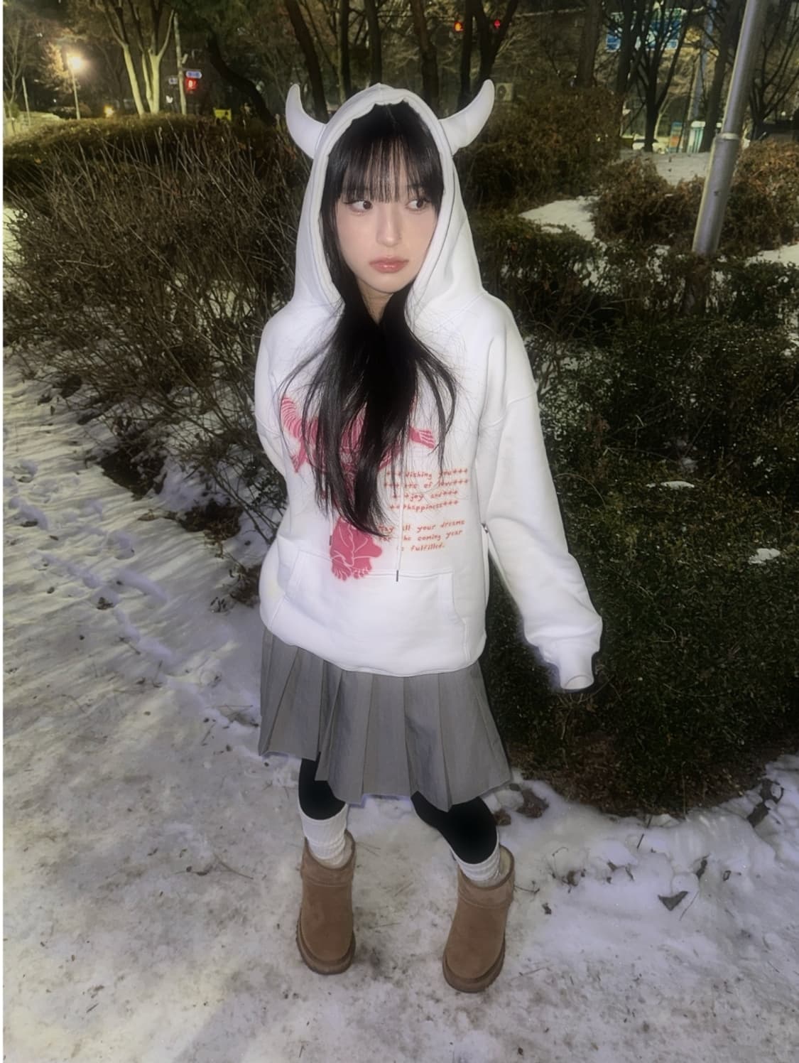 하이 호 체리 후드티 판매합니다 상품이미지4