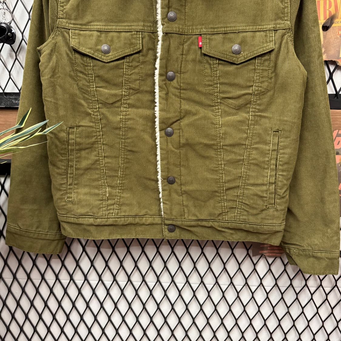 리바이스 타입 3 쉐르파 코듀로이 트러커 자켓 카키 상품이미지4
