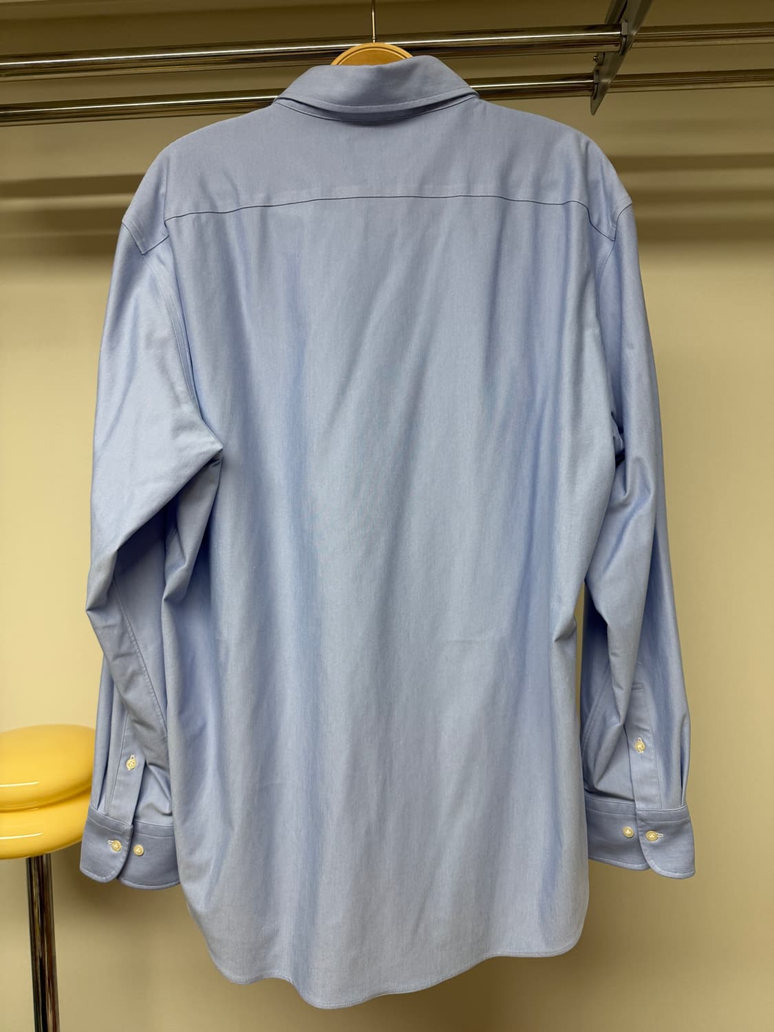 유니클로 슈퍼 논아이론 셔츠 (버튼다운) 블루 XL 상품이미지5