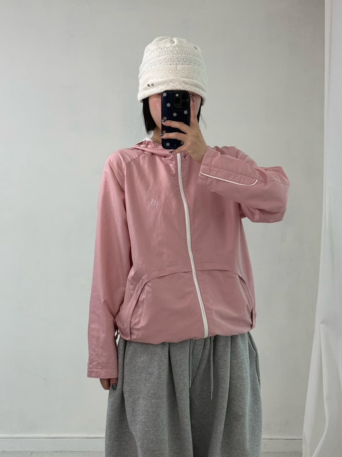 90‘s 아디다스 딸기우유 바람막이 상품이미지1