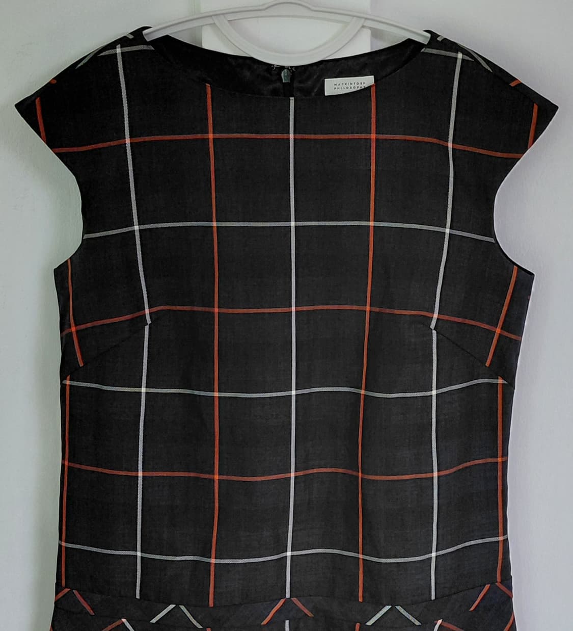 매킨토시 필로소피 이태리 Gipitex 원단 체크 플레어 원피스 (38) 상품이미지3