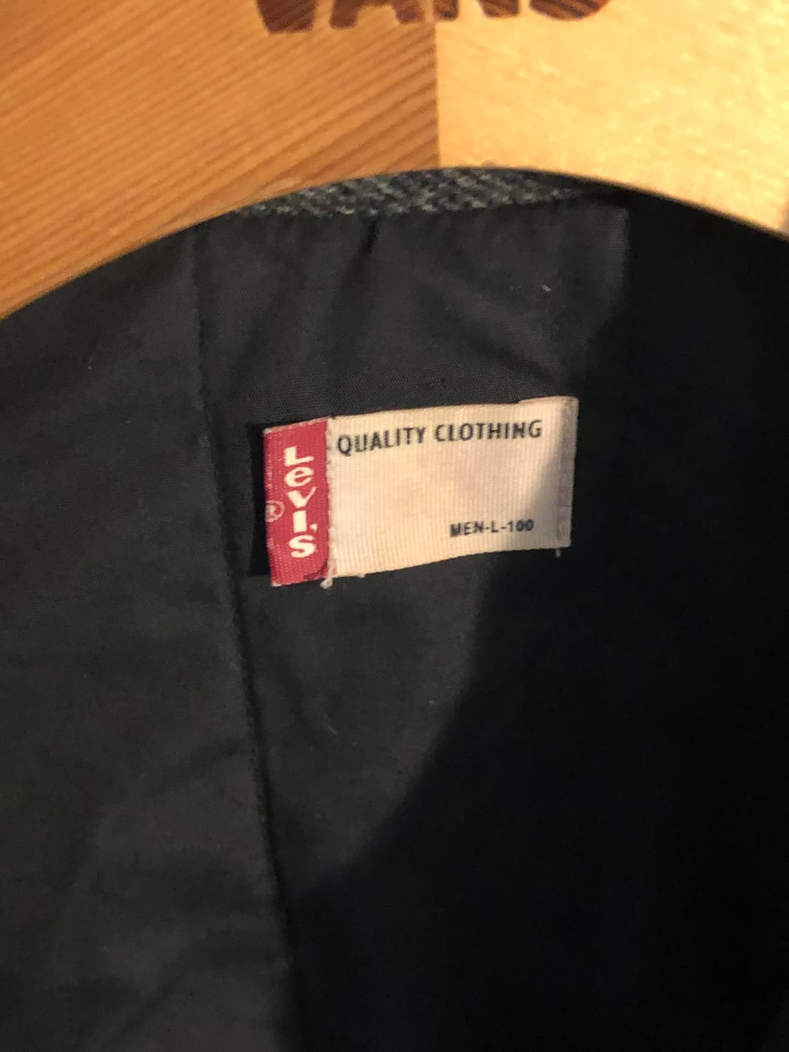 리바이스 체크 패턴 폴리 워크 자켓 L(100) 상품이미지3