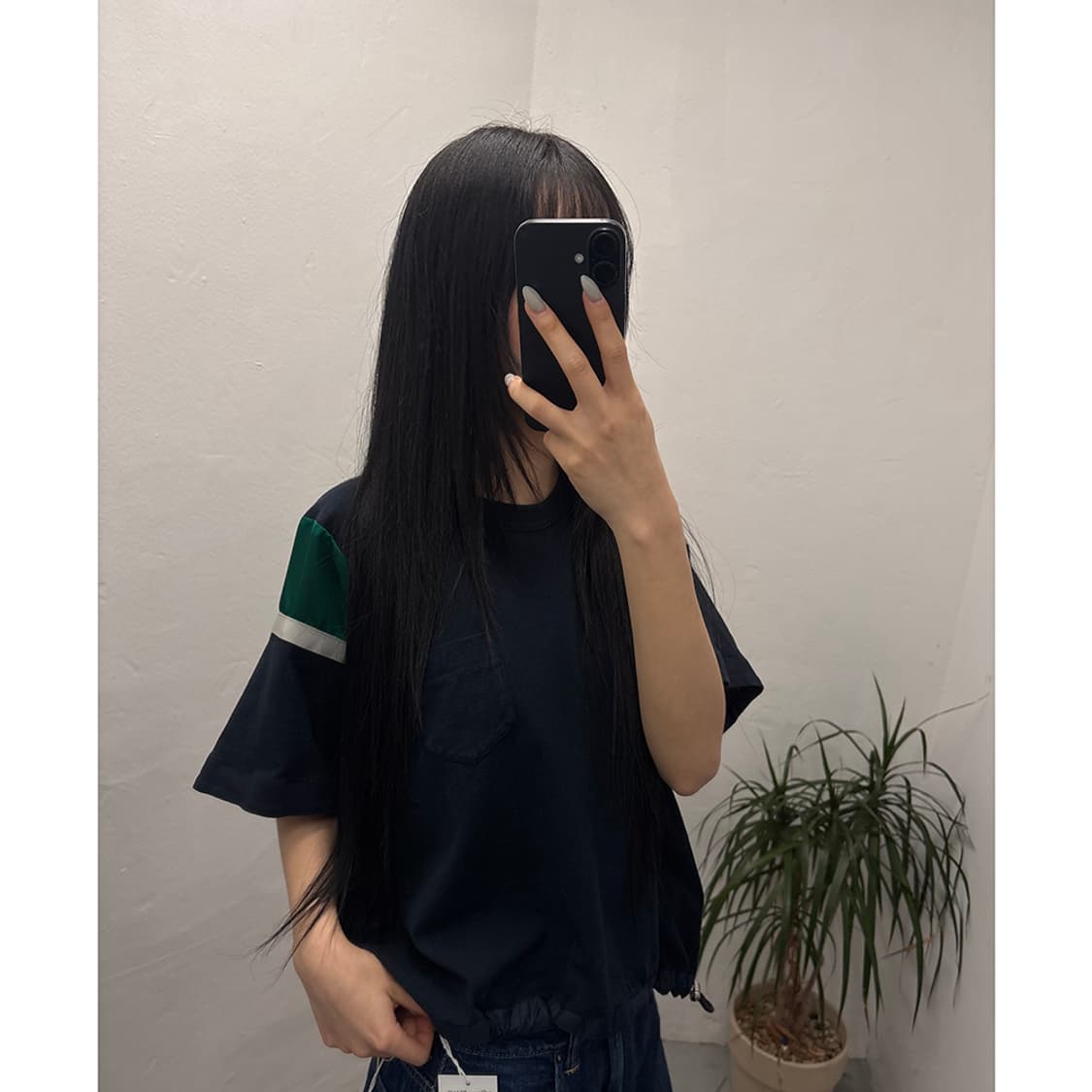 sacai String Hem Mix Panel T-shirt 상품이미지2