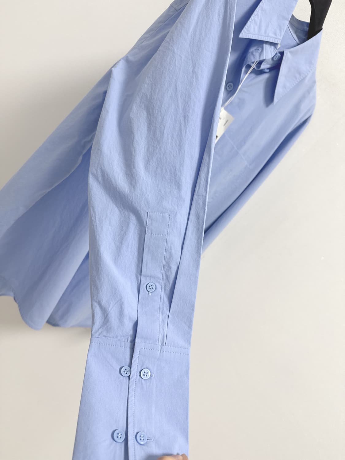 코스 코튼 하늘색 셔츠 상품이미지4