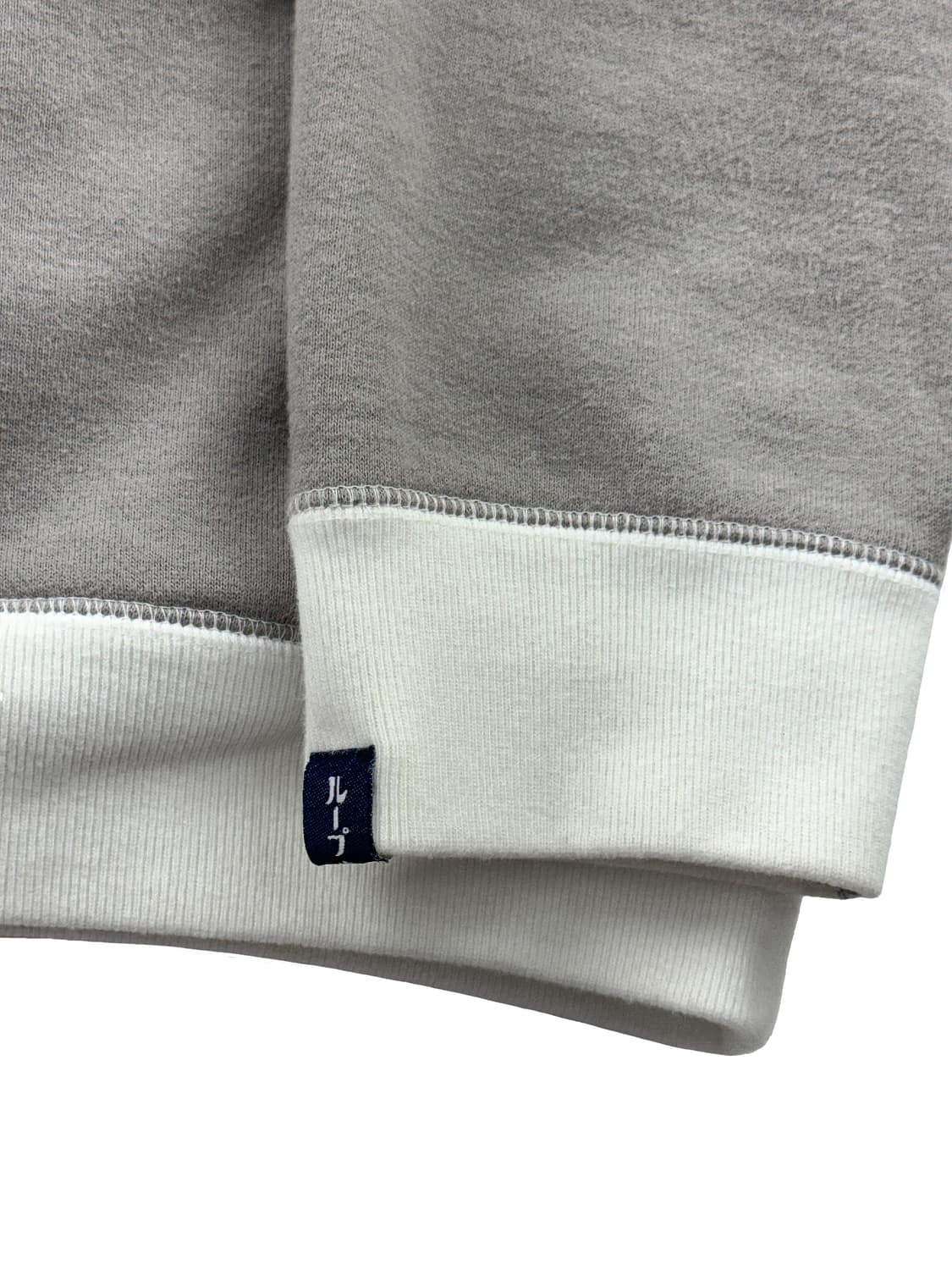 그라프페이퍼 x 루프휠러 하프 지퍼 파카 그레이 상품이미지5