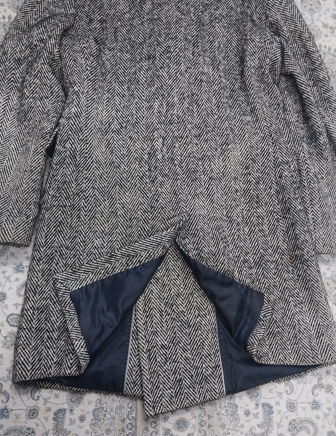 자라 헤링본 오버핏 코트 L 상품이미지4