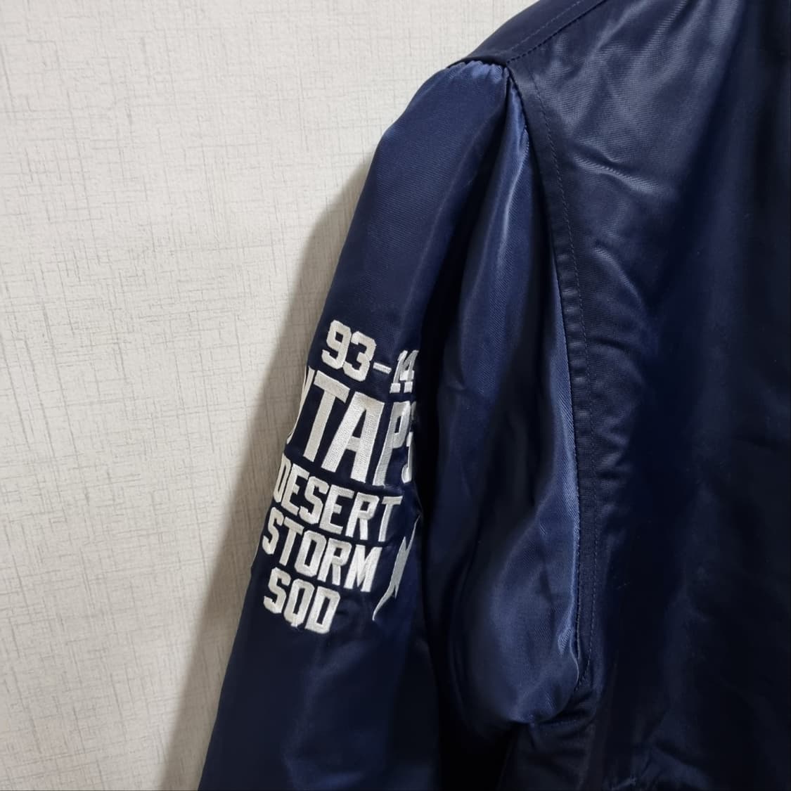 더블탭스 X 마제스틱 콜라보 디트로이트 바시티 벤치 자켓 상품이미지3