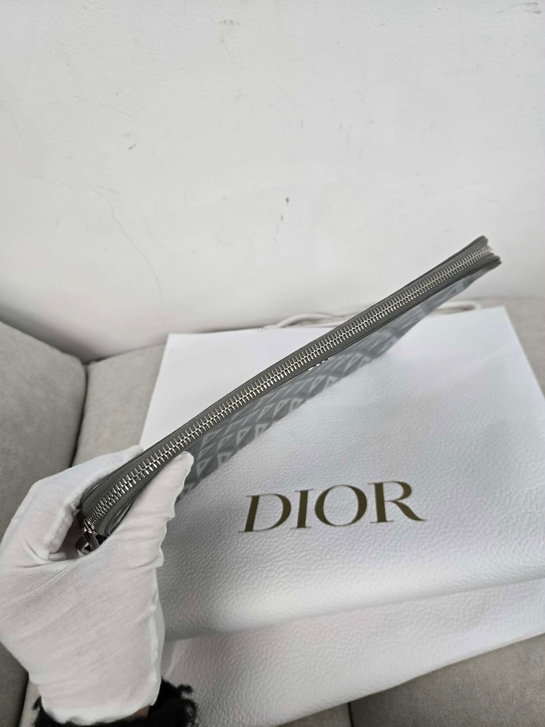 [보증서 정품] 디올 다이아 아이패드 클러치백 상품이미지4