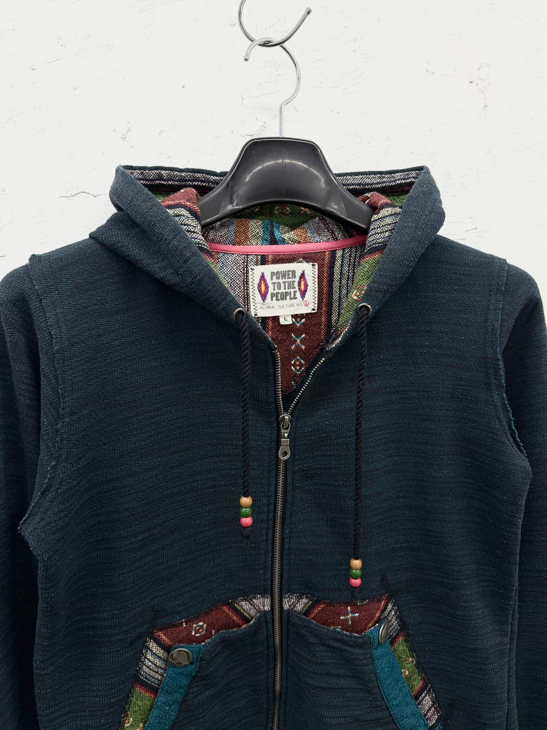 power to the people 에스닉 후드집업 상품이미지2