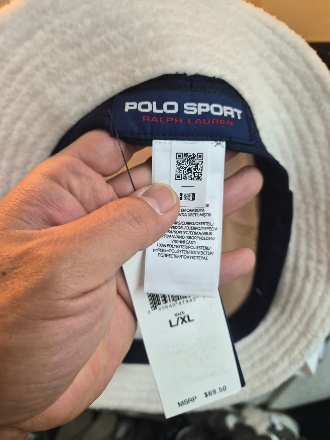L/XL) POLO SPORT 폴로 스포츠 플리스 버킷햇 팝니다 상품이미지2