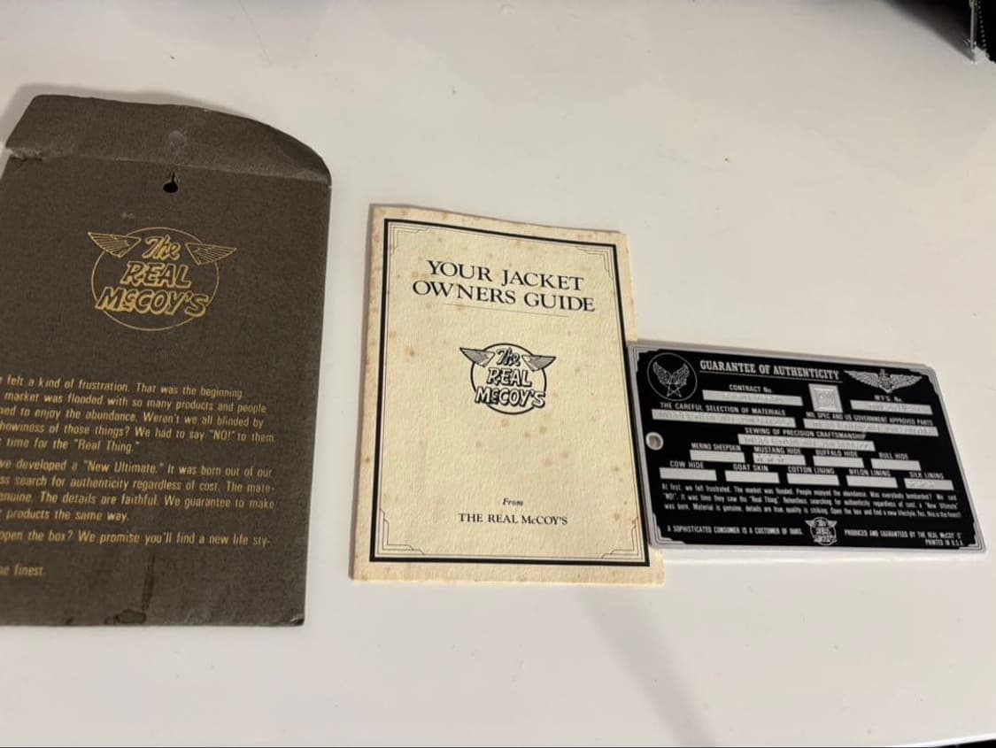 (38) 리얼맥코이 a-2 가죽자켓 상품이미지3