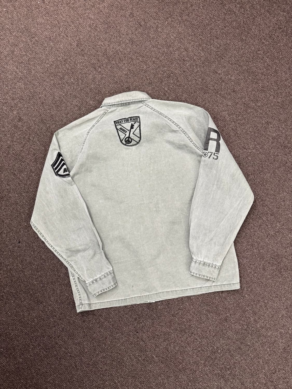 M)아비렉스 빈티지 패치 셔츠 자켓 상품이미지7