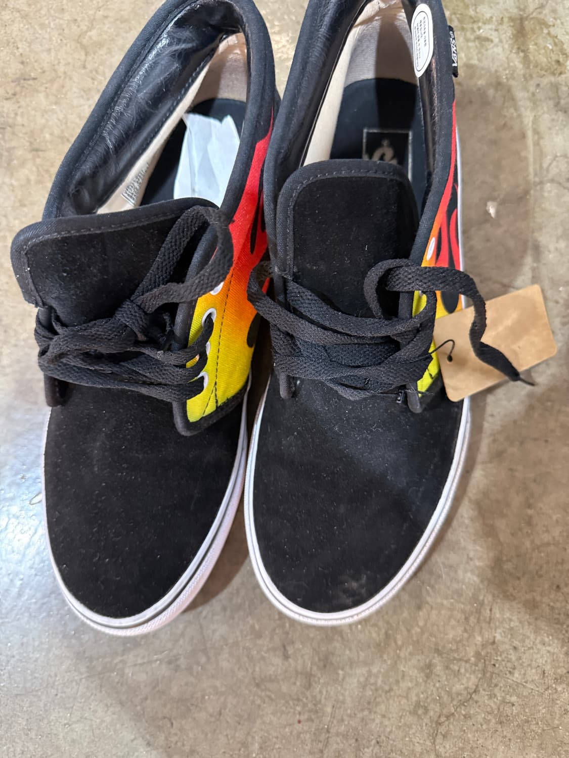 반스 블랙 불꽃 스니커즈 280mm 상품이미지2