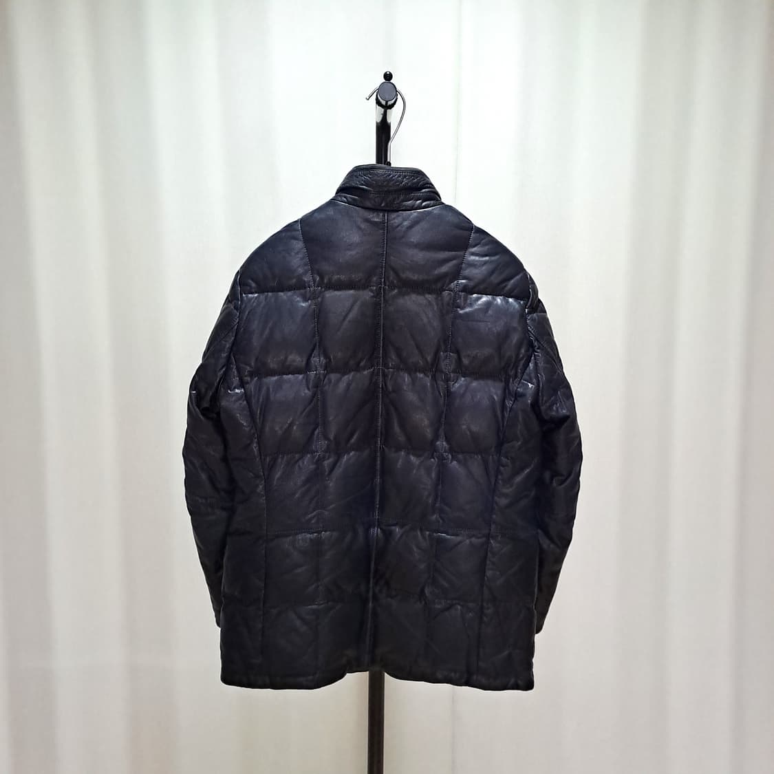 (택포) 양가죽 구스다운 블랙 자켓 95 B575 상품이미지5